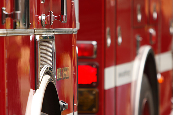 Close up of a fire truck