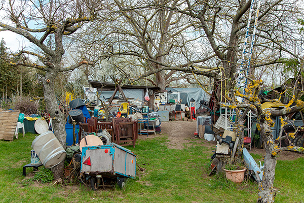 Outdoor storage takes over a yard