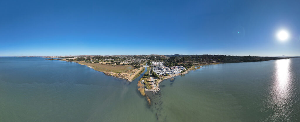 Panoramic of the Pinole water inlet