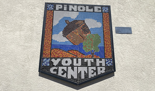 Pinole Youth Center sign on wall