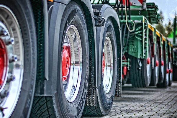 Image of truck tires.